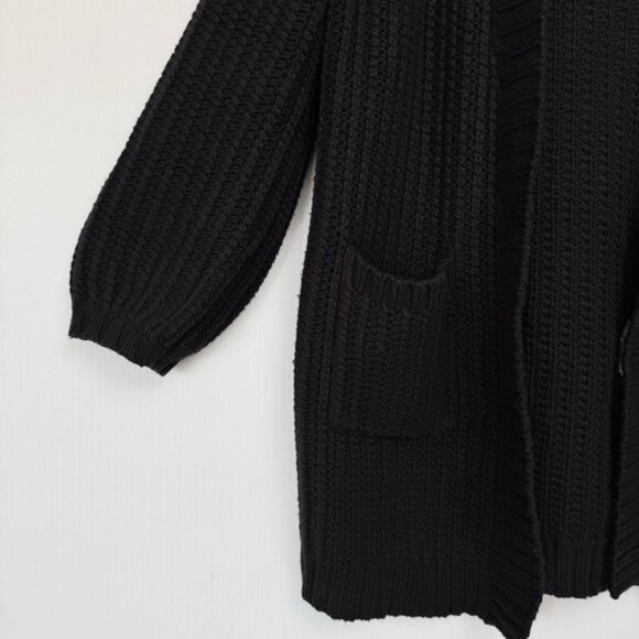 Marine Layer Open Front Cardigan Size Medium Merino Wool Blend in Autumn Brown - Picture 6 of 13